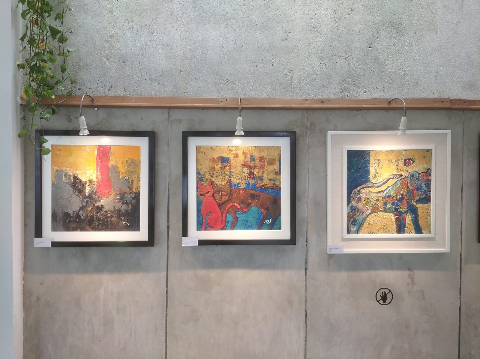 Salah satu karya Goenarso dalam pameran Satoe. Foto : Facebook Djoko Susilo